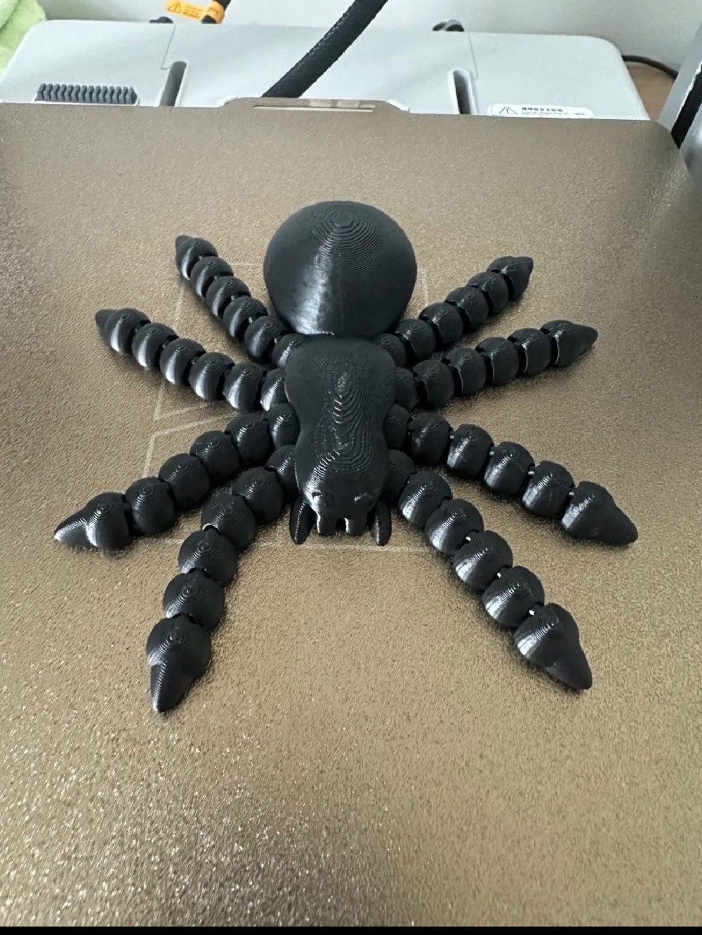 Black Decorative Tarantula Reptile Ornament - Pet Habitat Accent